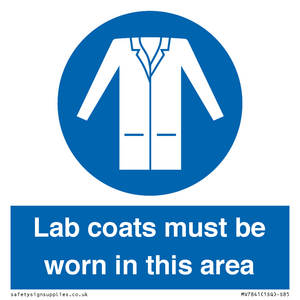 Lab coats must be worn in this area